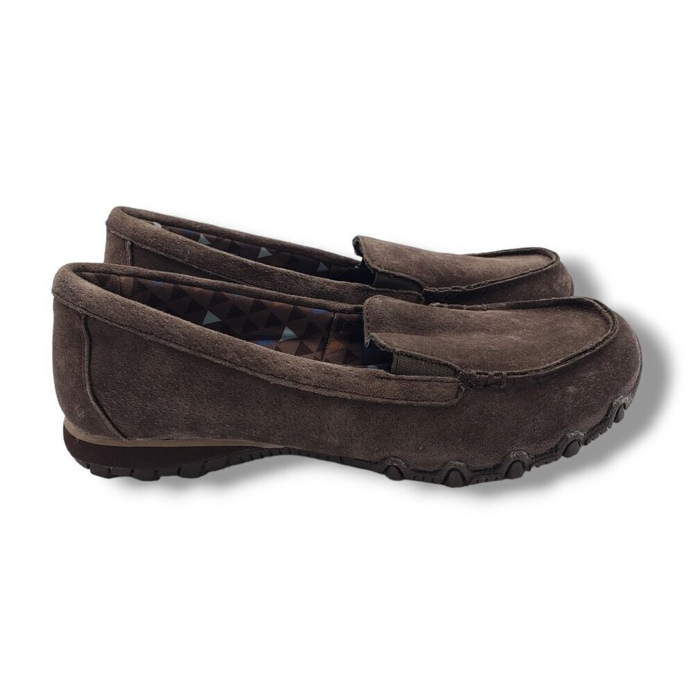 Skechers Relaxed Fit‎ Bikers Roamer Shoes Womens 6.5 Brown Suede